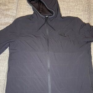 North Face Quilted Full Zip Hoodie